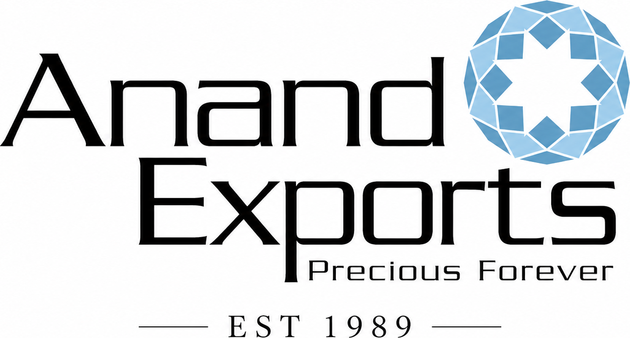 Anand Exports Logo White